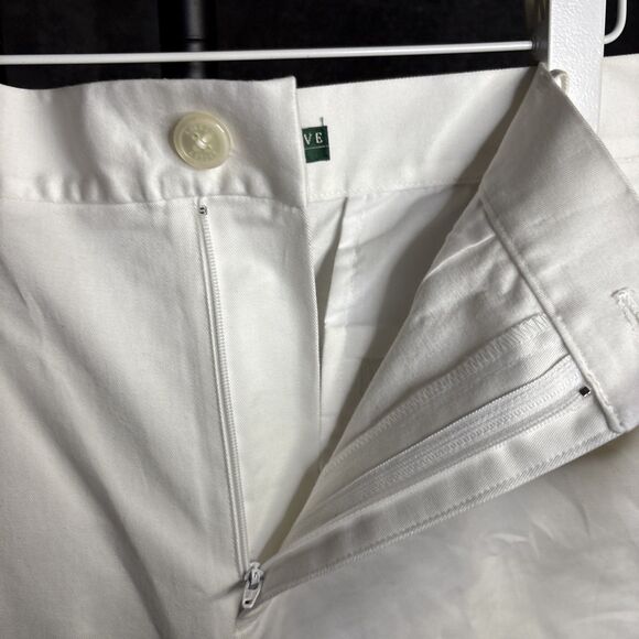 Lauren Ralph Lauren Active Shorts Womens white W/Pockets Cotton Blend Size 12 - Picture 8 of 11